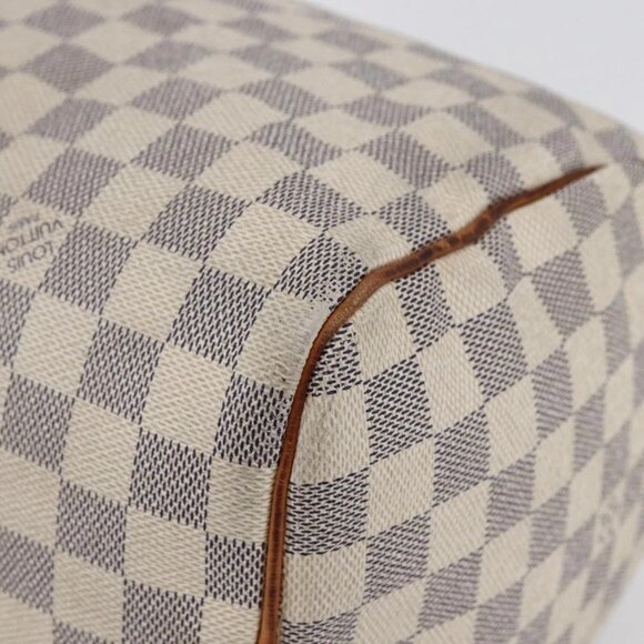 LOUIS VUITTON Damier Azur Speedy 30 Hand Bag N41533 LV Auth 147935 - Picture 4 of 16